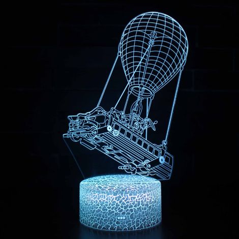 Barnpresent Fortnite Nattljus Touch Sensor Sovrum 3d Illusion Nattljus Led Anime Lampa Färgglad Fjärrkontroll Nattljus Hem GadgetsZB- 8 (1/4)
