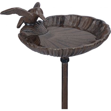 Cast iron bird bath with stake (1/5)