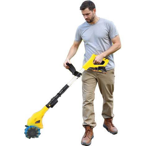 Motozappa portatile, diametro lama 15 cm, profondità di taglio 25 cm, velocità a vuoto 250 giri/min, autonomia a vuoto 40 minuti, lunghezza regolabile 97-117 cm (1/5)