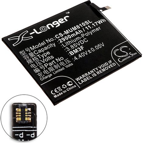 NX - Batterie téléphone, smartphone, GSM pour Xiaomi 3.85V 2900mAh - BM3F (1/3)