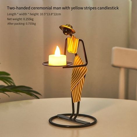 1 color: see photo. Material: metal. Personalized creative candle in European style. Taipei restaurant style table decoration. (1/5)