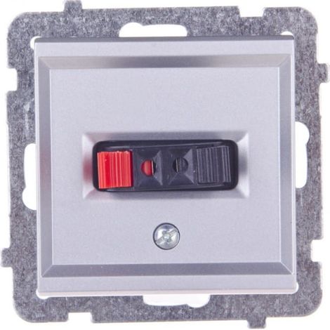Portaaltoparlante singolo Sonata, argento opaco, GG-1R/m/38
