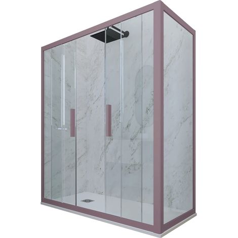 Box doccia 75x120 2 ante scorrevole h 200 Lavanda Glam Duo