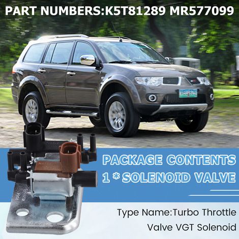 1 color: as shown in the picture. Material: plastic + metal. Turbine throttle body VGT solenoid valve MR577 (1/5)