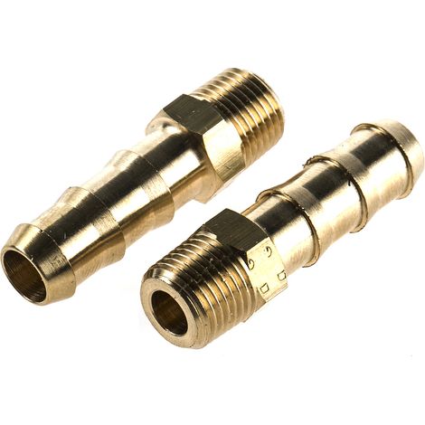 Raccord cannelé Legris BSPT 1/8" mâle Cannelé mâle 7 mm en Laiton, Droit ( Prix pour Boîte de 10 )