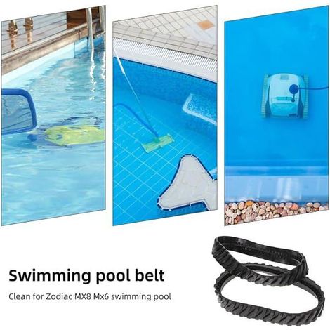 Lot de 2 chenilles de rechange compatibles robot nettoyeur de piscine Zodiac (1/5)