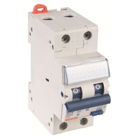 GEWISS GW94028 - Interruttore Magnetotermico Differenziale 2P Tipo AC C20 30mA 4500A (1/2)