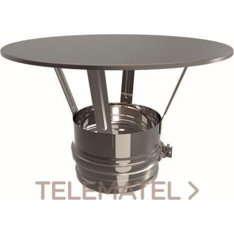 ROS sombrerete antilluvia 100 simple p. 2700045 ros , Sombrerete Antilluvia 100 Simple Pared 2700045 de la marca Ros Chimney.