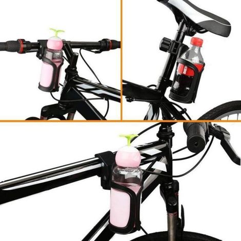 Porte-Bouteille - Rotation 360 Degres - Pour Velo Vtt Landau Fauteuil Roulant - Noir - 1 Piece (1/5)
