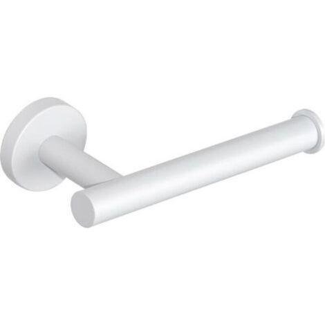 Pr Wall Mounted Toilet Paper Holder, SUS304 Stainless Steel Toilet Paper Roll Holder for Bathroom and Kitchen, White, EGX888-W (1/4)