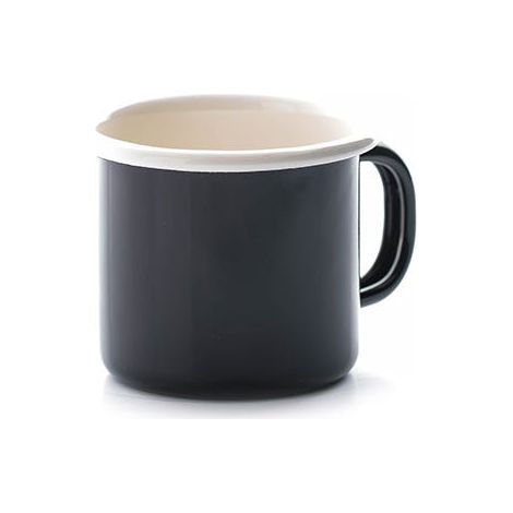 Dexam Black Enamelware Espresso Mug
