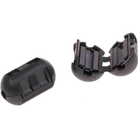 Manchon en ferrite à clipser, pour câble de diamètre 5.2mm, 320O (1/2)