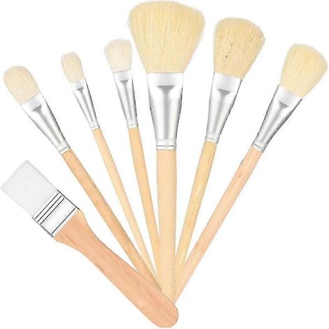 Acrylmalerei-Mop-Pinsel, 7-teilig, verschiedene Größen, Mischpinsel für Acryl-, Aquarell- und ÖlmalereiSZXM (1/5)