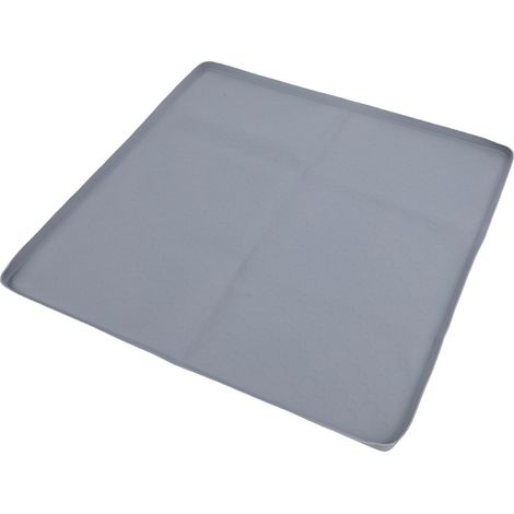 Tapis en silicone antidérapant et anti-fuite pour mini-frigo, bac de récupération des égouttoirs avec bords surélevés, compatible avec les lave-linge, les gamelles pour animaux et les lave-vaisselle ( (1/5)