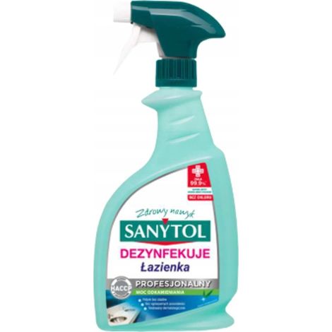 spray per la pulizia sanytol professional bathroom senza candeggina antibatterico