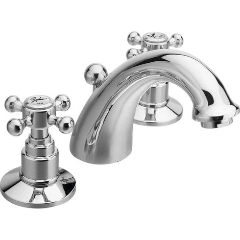 Sapho Reitano Rubinetteria Antea - Miscelatore da lavabo, con sistema di scarico, montaggio a 3 fori, cromo 3021