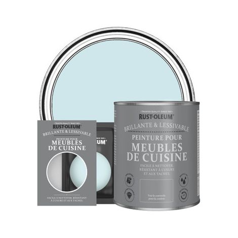 Peinture pour Meubles de Cuisine, Finition Brillante - Eucalyptus (1/3)