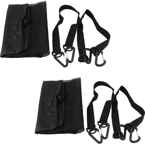 Sac poubelle Portable de Style cylindre rond pour bateau, conteneur à ordures en maille, stockage à sec pour Kayak marin Camping pêche 2 pièces (1/2)