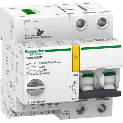 Disjoncteur thermomagnétique REFLEX iC60 25A 2P IP20 20kA Icu (1/3)
