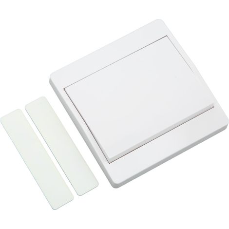 86433 MHz Funkschalter, netzunabhängig, Fernbedienung, batterielos, weißer Wandschalter (1/5)