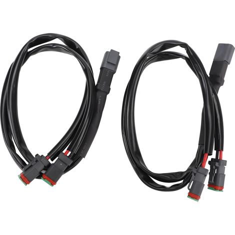 DT-Kabelbaumadapter, Hochleistungs-Hitzebeständiger Stecker, LED-Lichtleiste mit zwei Ausgängen, Praktisch für den Einsatz am Arbeitsplatz (1 bis 1000 m²)