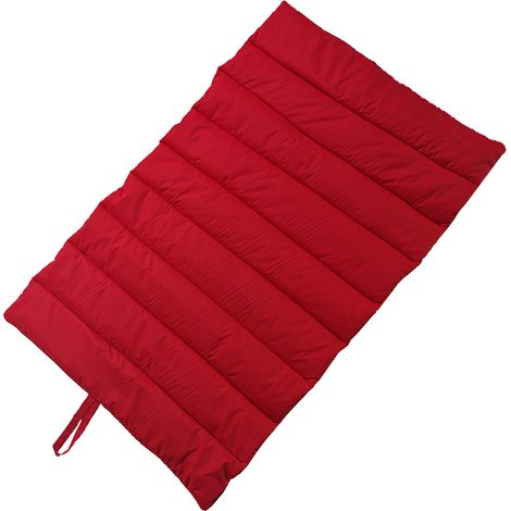 Grand tapis pour chien, panier lavable, pliable, couverture de voyage pour chats et chiens, 110 x 68 cm - rouge (1/5)