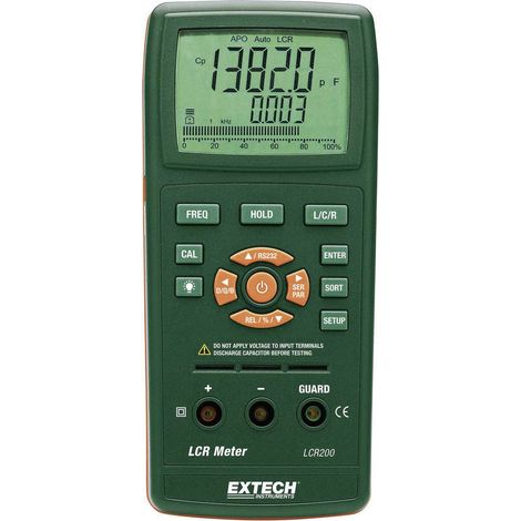 Extech LCR200 Ponte di misurazione LCR digitale CAT I Display (Counts): 20000