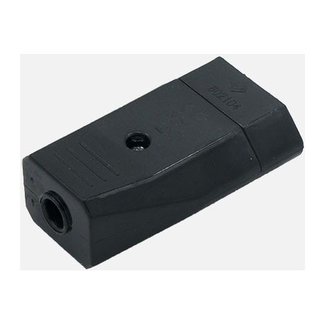 Eco Base aérea retráctil Mod3 2P+T 10a 230v Negra 2x4x6cm (1/4)