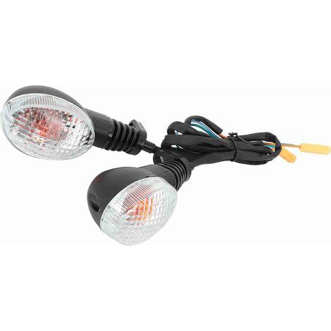 Indicatore di direzione adatto per la modifica della moto Kawasaki Para Ninja 250 (bianco e nero) (1/5)
