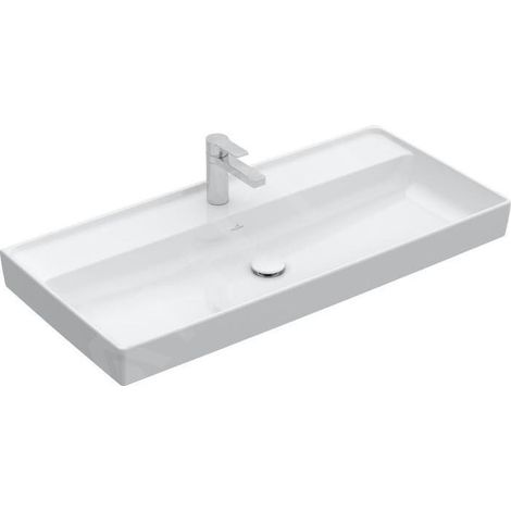 VB Meuble-lavabo Collaro 1000x470mm rectangulaire 1HL. sans dessus- dessus. Stone White cplus (1/5)