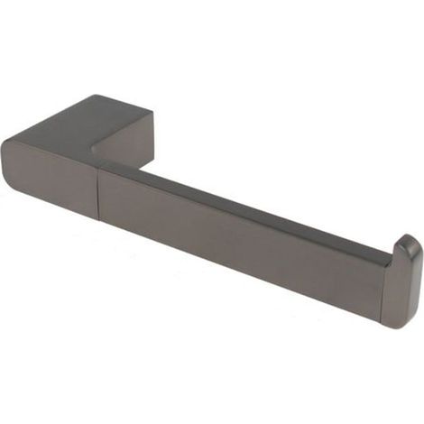 TRADE SHOP - Porta Rotolo Per Carta Igienica A Parete Stilizzato Acciaio Grigio Arredo Bagno 87942 - (1/2)