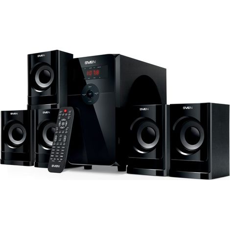 SVEN HT-201 Lautsprecher, 5.1 Bluetooth-Lautsprecherset, 80 W, FM-Radio