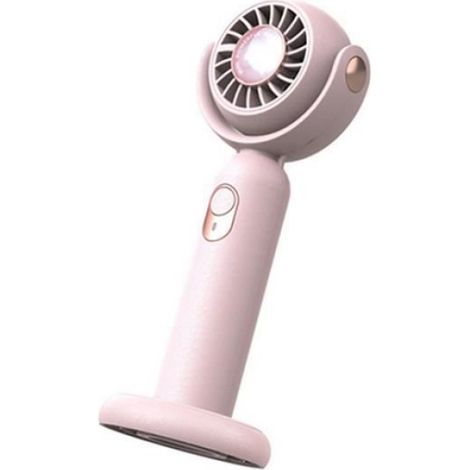 Ventilateur de poche rechargeable USB - - S-F10 - Vent super fort - Oscillation à 130 degrés - Rose (1/5)