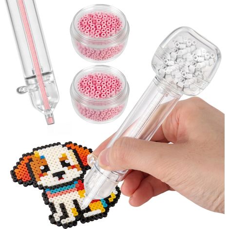 Bolígrafo termoadhesivo de 5 mm con 3 compartimentos de almacenamiento transparentes, dispensador de herramientas para fundir, material para manualidades, Navidad, gran capacidad, actividades para pad (1/5)