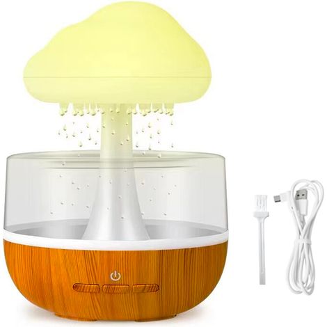 Diffuseur huile essentielle, humidificateur avec 7 lumières LED de Couleur, Diffuseur d'huiles essentielles pour Maison (1/5)