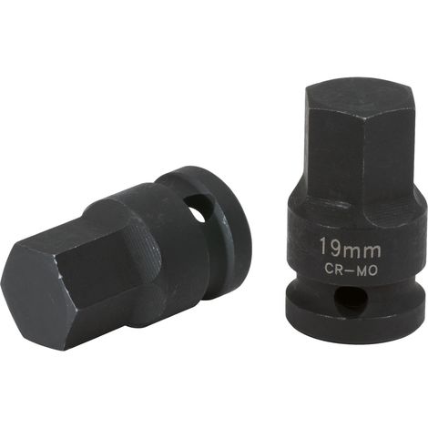 KS Tools 150.1710 Bussola per avvitatori ad impulsi, per esagono incassato 1/2", 19mm (1/5)