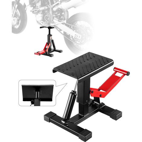 Cric de Moto avec Grande Capacité de Charge de 544 kg, Lève-Moto Tout-terrain à Hauteur Réglable, Pont Élévateur Hydraulique, Levage Rapide, pour Entretien Réparation Quad Atelier Garage (1/5)