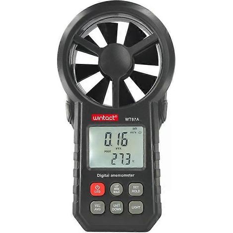 Anémomètre portable - Indicateur de vitesse du vent et de température, WT87A (1/5)
