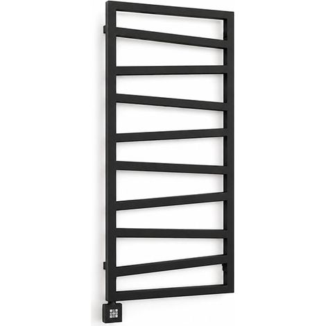 Scaldasalviette elettrico programmabile nero - HxL 1310x500 mm - 600 Watt - ZIG1310/500E1NP (1/5)