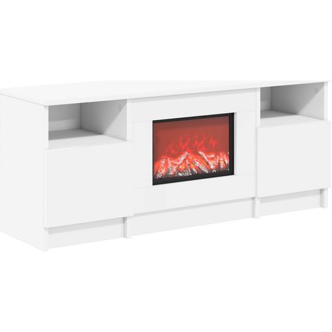 Chimenea eléctrica Blanco 98 x 28,5 x 40,5 cm vidaXL (1/5)