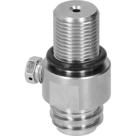 Adaptateur de valve CO2 en laiton électroplaqué pour bouteilles de soda M18x1,5 (1/5)
