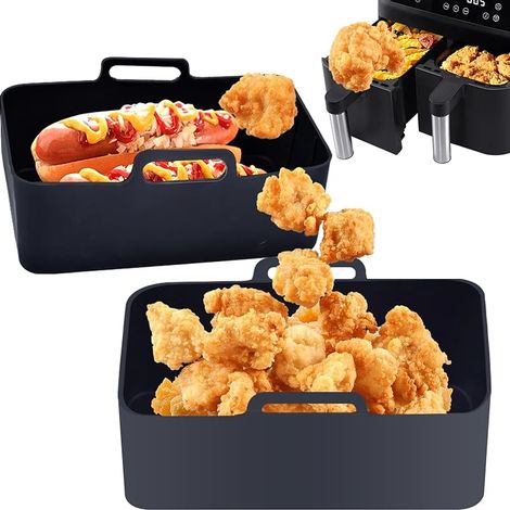 Lot de 2 accessoires Airfryer pour Ninja Foodi Max Dual Zone AF400EU AF300EU 9,5 l (1/5)