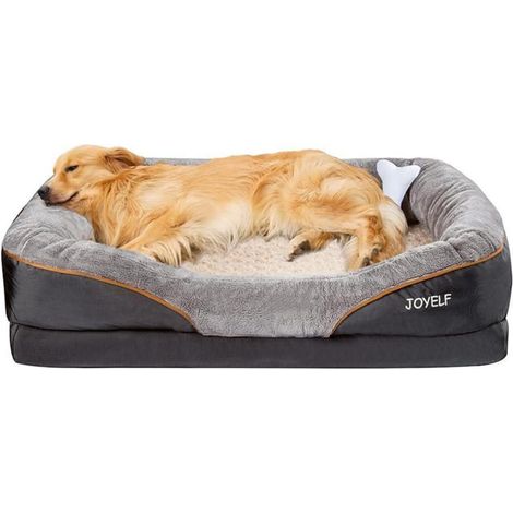 Orthopädisches Hundebett mit Memory-Schaum, waschbarem Bezug, XL, 101x76cm (1/5)