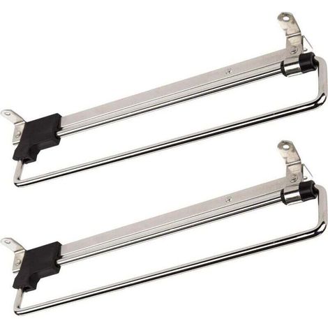2 x Porte-Cintres Coulissant - Portemonteaux Télescopic - Porte-vêtements Extractible - 300 mm