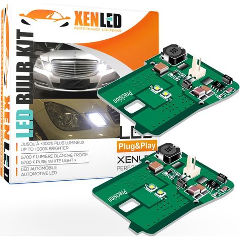 Pack Feux de Position LED Classe E W212 C207 - BLANC 6000K (1/5)