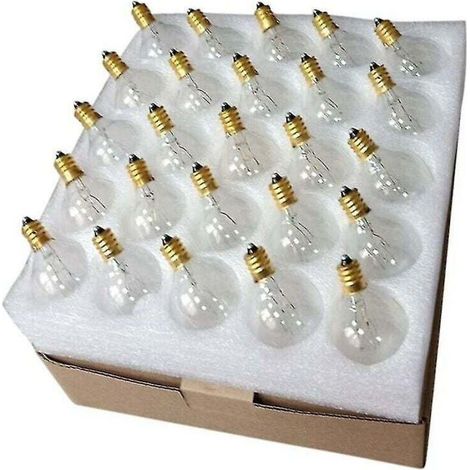 dou – Ampoule sphérique G40 E12 étanche IP44 – Blanc chaud 7W pour éclairage extérieur – Décoration de fête et mariage - cour-7 (1/4)