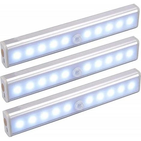 Lot de 3 Lampes LED - CZYDDD - Rechargeables USB - Aimantées - Détecteur de Mouvement - 9W (1/4)