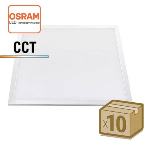 Pack 10 x Panel LED 48W-40W-36W-24W, 60x60cm, 4CCT, chip led Osram, 3000-4000-6000K