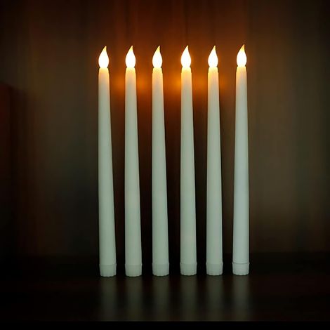 Candele LED senza fiamma, candele elettriche, candele luminose per Assunzione/Compleanno/Natale/Ognissanti/Cena a lume di candela - (1/5)