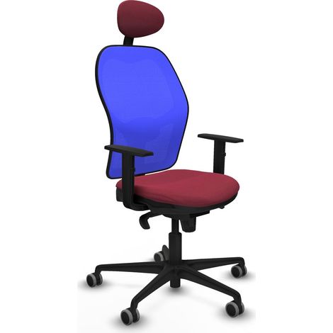 Sedia Ufficio con Poggiatesta Jorquera Piqueras y Crespo 1D036G1 Rosso Granato (1/5)